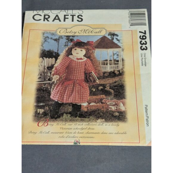 Simplicity Crafts 9620 & McCall's 7933 VTG Doll and Clothing  Patterns UNCUT - Picture 2 of 5